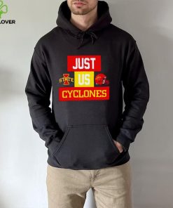 Just us Iowa State Cyclones helmet logo shirt 6 Just us Iowa State Cyclones helmet logo shirt