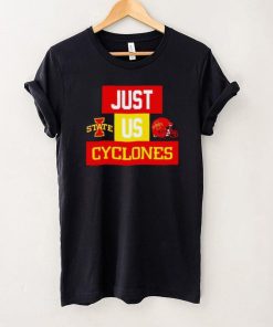 Just us Iowa State Cyclones helmet logo shirt 7 Just us Iowa State Cyclones helmet logo shirt