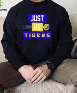 Just us LSU Tigers helmet logo shirt