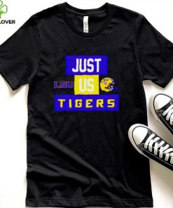 Just us LSU Tigers helmet logo hoodie, sweater, longsleeve, shirt v-neck, t-shirt