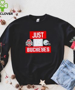 Just us Ohio State Buckeyes helmet logo shirt 5 Just us Ohio State Buckeyes helmet logo shirt