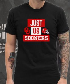 Just us Oklahoma Sooners helmet logo hoodie, sweater, longsleeve, shirt v-neck, t-shirt