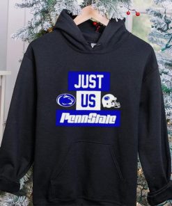 Just us Penn State Nittany Lions helmet logo hoodie, sweater, longsleeve, shirt v-neck, t-shirt