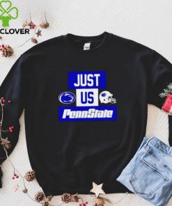 Just us Penn State Nittany Lions helmet logo hoodie, sweater, longsleeve, shirt v-neck, t-shirt