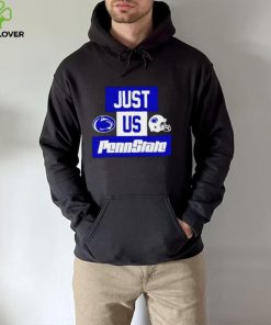 Just us Penn State Nittany Lions helmet logo hoodie, sweater, longsleeve, shirt v-neck, t-shirt