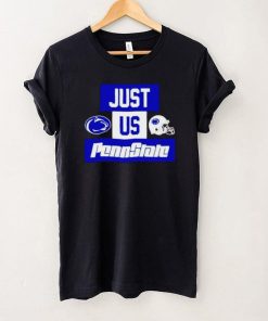 Just us Penn State Nittany Lions helmet logo hoodie, sweater, longsleeve, shirt v-neck, t-shirt