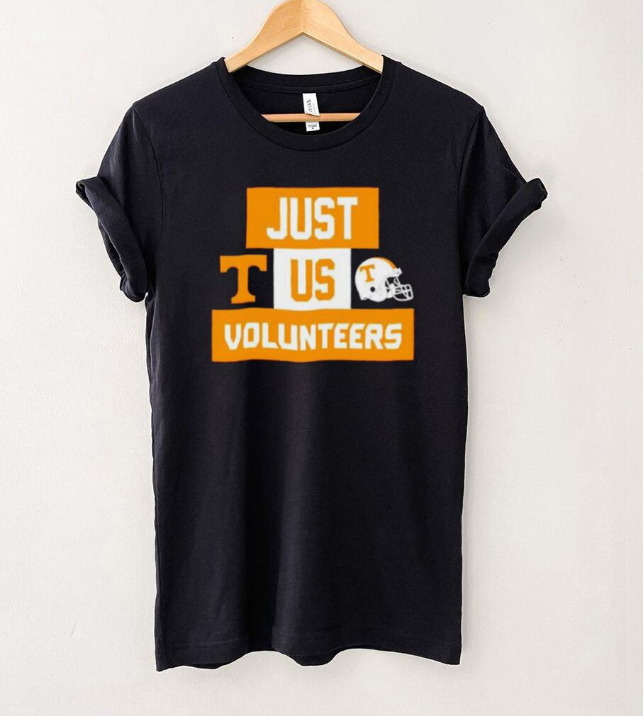 Just us Tennessee Volunteers helmet logo shirt Just us Tennessee Volunteers helmet logo shirt