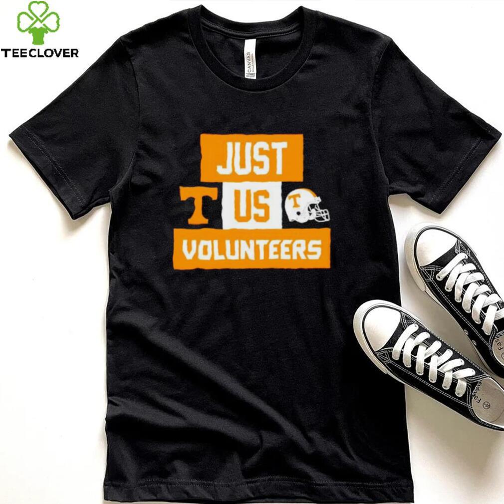 Just us Tennessee Volunteers helmet logo shirt Just us Tennessee Volunteers helmet logo shirt