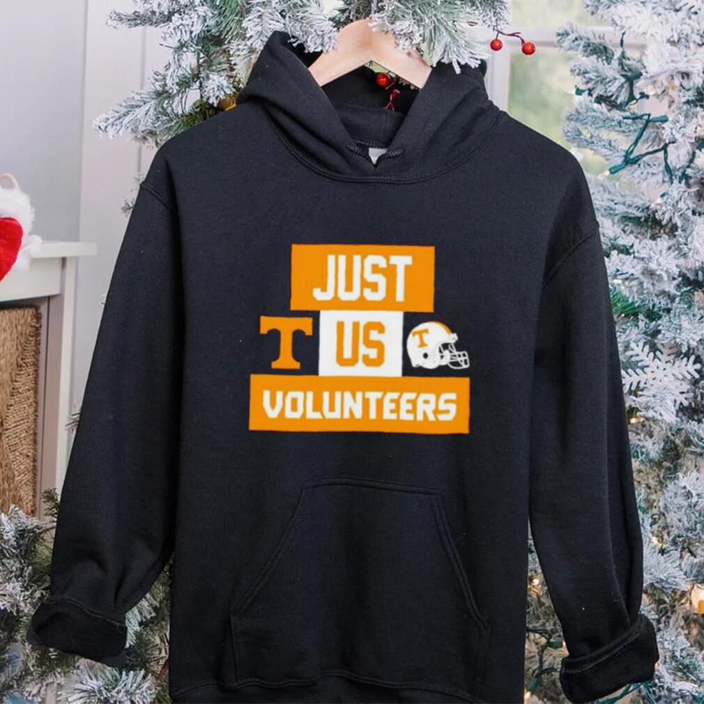 Just us Tennessee Volunteers helmet logo shirt Just us Tennessee Volunteers helmet logo shirt
