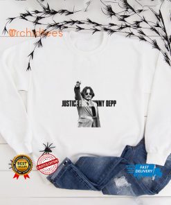 Justice For Johnny Depp Black And White T Shirt