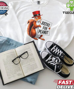 Justice For Peanut The Squirrel Peanut Squirrel Men_s Back Print T Shirt