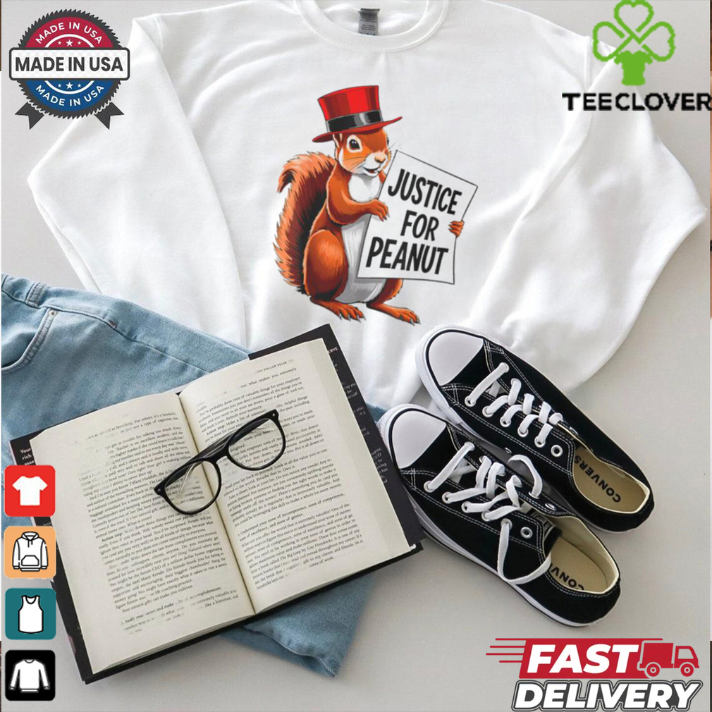 Justice For Peanut The Squirrel Peanut Squirrel Men_s Back Print T Shirt Justice For Peanut The Squirrel Peanut Squirrel Men_s Back Print T Shirt
