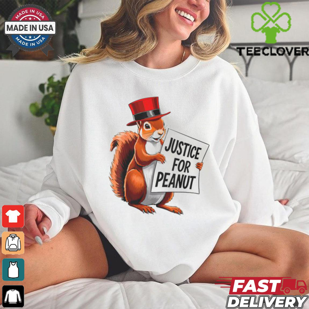 Justice For Peanut The Squirrel Peanut Squirrel Men_s Back Print T Shirt Justice For Peanut The Squirrel Peanut Squirrel Men_s Back Print T Shirt