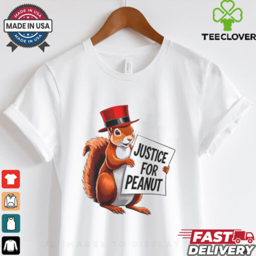 Justice For Peanut The Squirrel Peanut Squirrel Men_s Back Print T Shirt