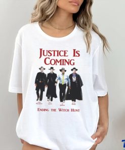 Justice Is Coming Ending The Witch Hunt Jim Jordan & Others Shirt