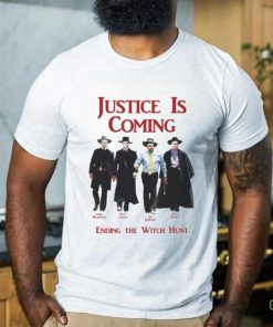 Justice Is Coming Ending The Witch Hunt Jim Jordan & Others Shirt