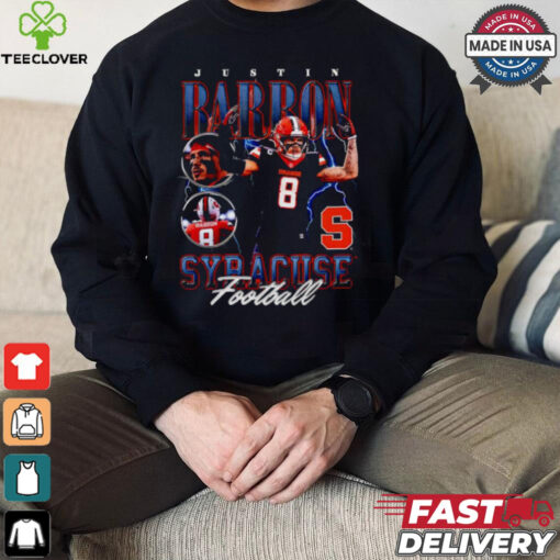 Justin Barron Syracuse Football Orange #8 Shirt