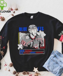 Justin Danforth Columbus Blue Jackets ice hockey player information paper hoodie, sweater, longsleeve, shirt v-neck, t-shirt