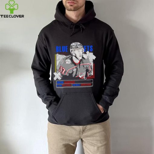 Justin Danforth Columbus Blue Jackets ice hockey player information paper hoodie, sweater, longsleeve, shirt v-neck, t-shirt