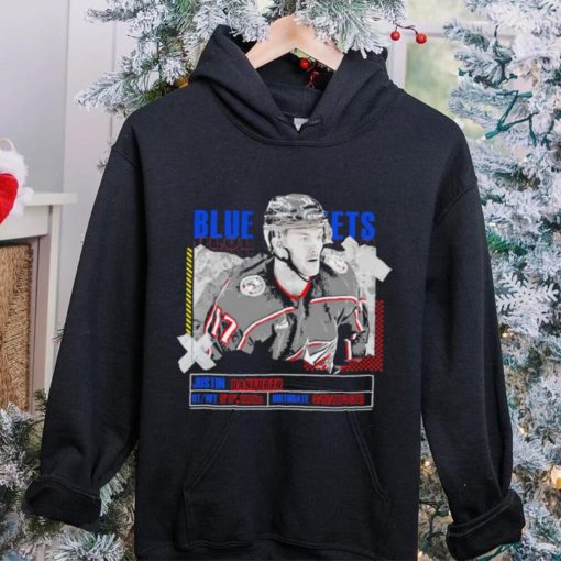 Justin Danforth Columbus Blue Jackets ice hockey player information paper hoodie, sweater, longsleeve, shirt v-neck, t-shirt