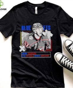 Justin Danforth Columbus Blue Jackets ice hockey player information paper hoodie, sweater, longsleeve, shirt v-neck, t-shirt