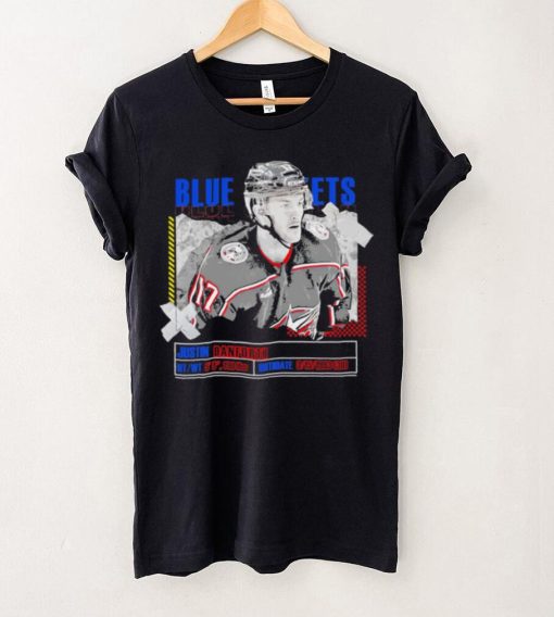 Justin Danforth Columbus Blue Jackets ice hockey player information paper hoodie, sweater, longsleeve, shirt v-neck, t-shirt