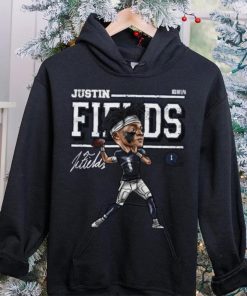 Justin Fields Cartoon WHT Shirt