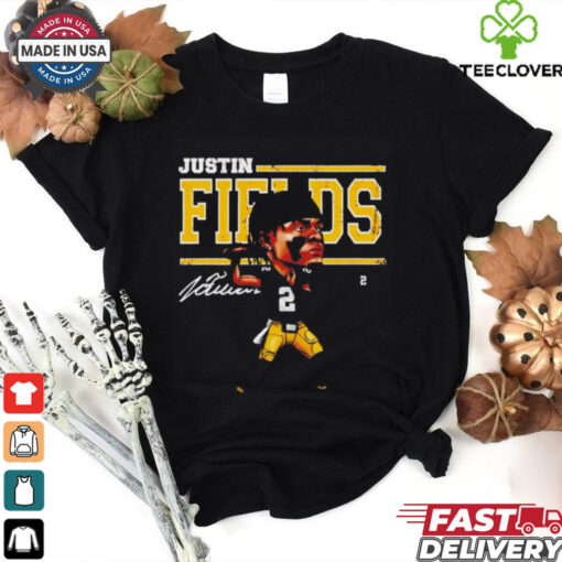 Justin Fields Pittsburgh Steelers NFL football cartoon vintage shirt