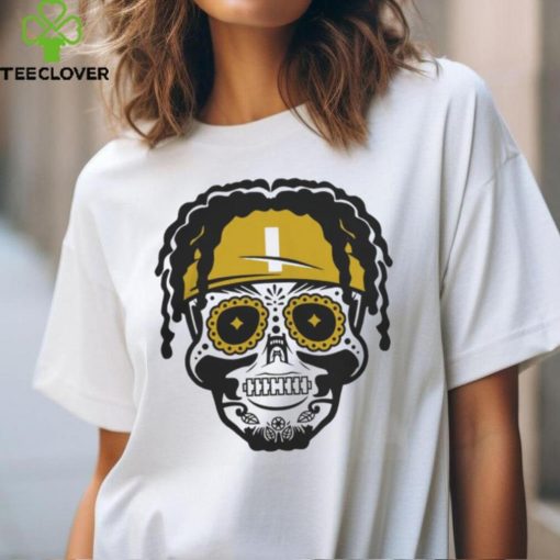 Justin Fields Pittsburgh Sugar Skull Logo 2024 Tee shirt