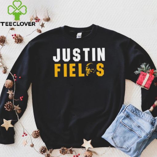 Justin Fields face Pittsburgh Steelers NFL hoodie, sweater, longsleeve, shirt v-neck, t-shirt