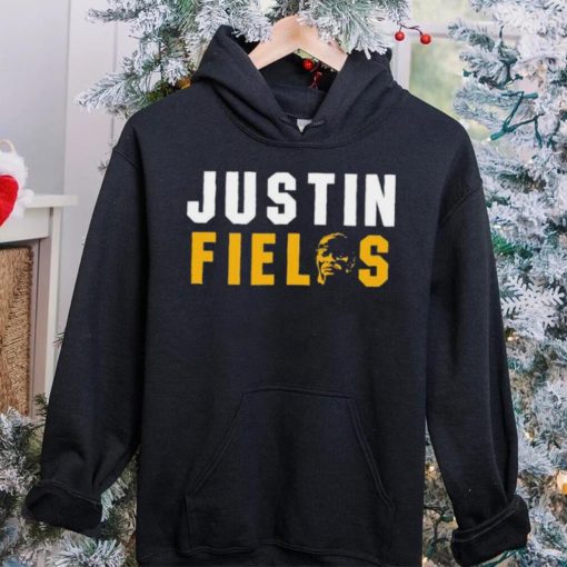 Justin Fields face Pittsburgh Steelers NFL hoodie, sweater, longsleeve, shirt v-neck, t-shirt