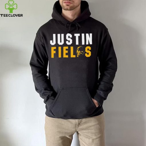 Justin Fields face Pittsburgh Steelers NFL hoodie, sweater, longsleeve, shirt v-neck, t-shirt