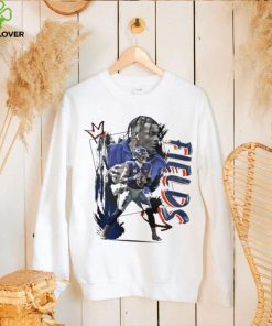 Justin Fields number 1 Chicago Bears football player pose gift shirt 2 Justin Fields number 1 Chicago Bears football player pose gift shirt