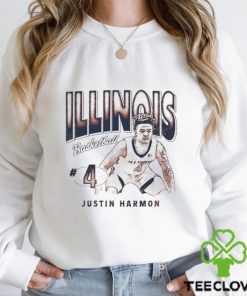 Justin Harmon 4 University of Illinois basketball shirt