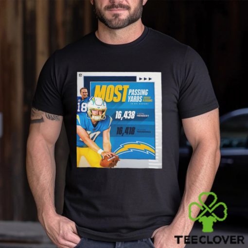 Justin Herbert Is The Most Passing Yards Through 4 Seasons In NFL History Unisex T Shirt