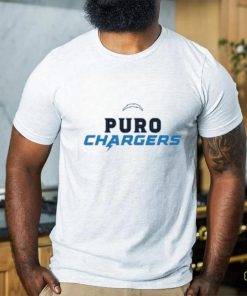 Justin Herbert Wearing Puro Chargers Shirt