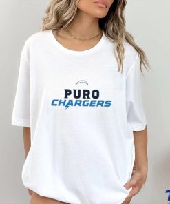 Justin Herbert Wearing Puro Chargers Shirt