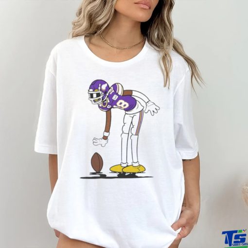 Justin Jefferson 18 Minnesota Vikings Football funny cartoon hoodie, sweater, longsleeve, shirt v-neck, t-shirt