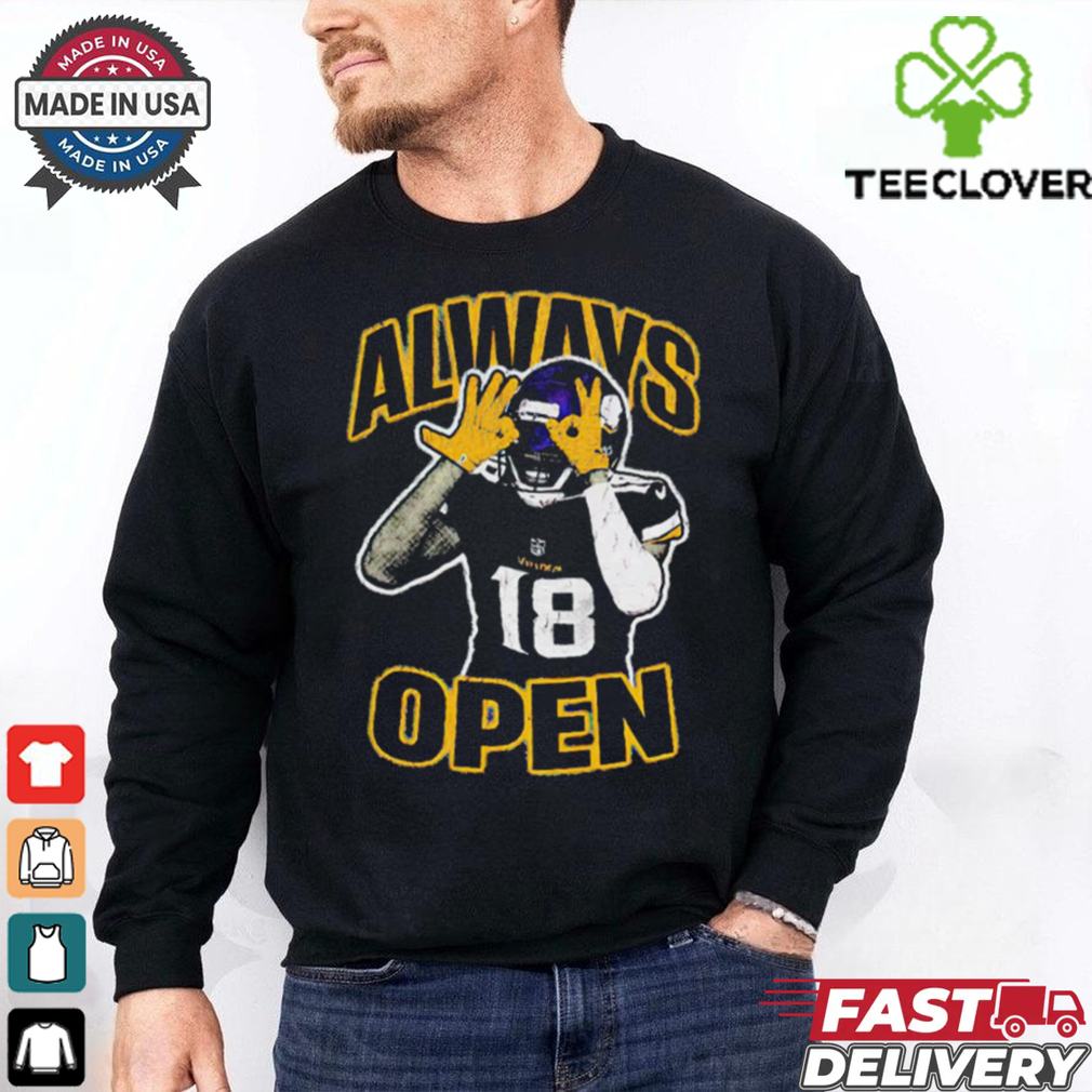 Justin Jefferson Always Open Bootleg Vintage shirt Justin Jefferson Always Open Bootleg Vintage shirt