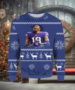 Justin Jefferson Christmas Ugly Sweater