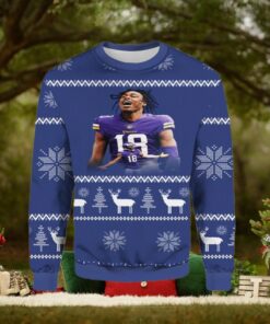 Justin Jefferson Christmas Ugly Sweater