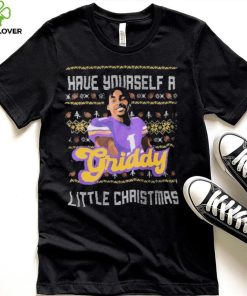 Justin Jefferson Have Yourself a Griddy Little Christmas Ugly shirt