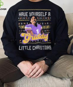 Justin Jefferson Have Yourself a Griddy Little Christmas Ugly hoodie, sweater, longsleeve, shirt v-neck, t-shirt