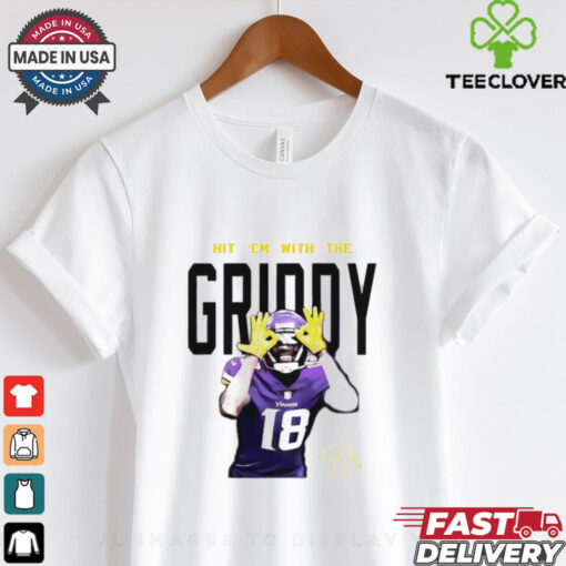 Justin Jefferson Hit Em With The Griddy signature shirt