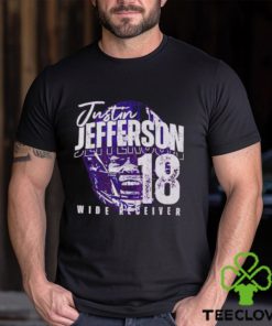 Justin Jefferson Minnesota Half face football shirt 2 Justin Jefferson Minnesota Half face football shirt