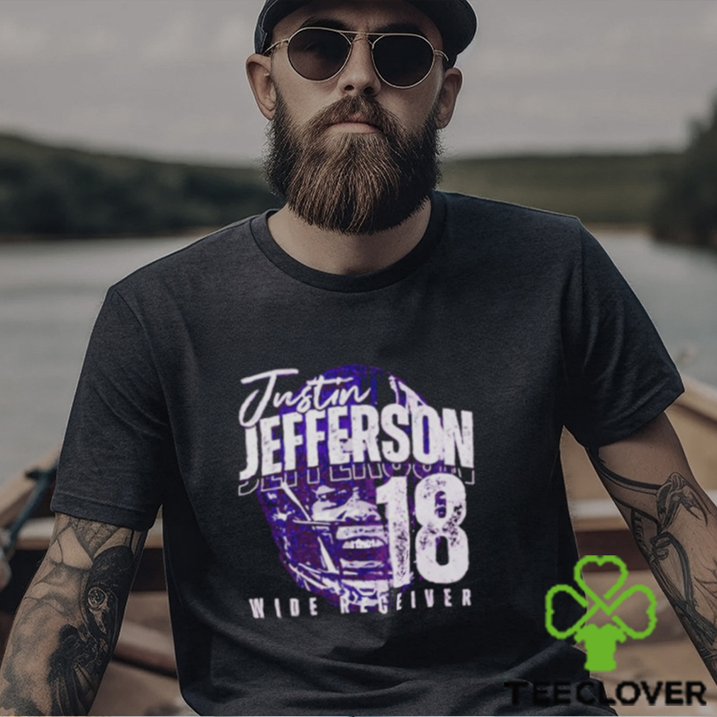 Justin Jefferson Minnesota Half face football shirt Justin Jefferson Minnesota Half face football shirt