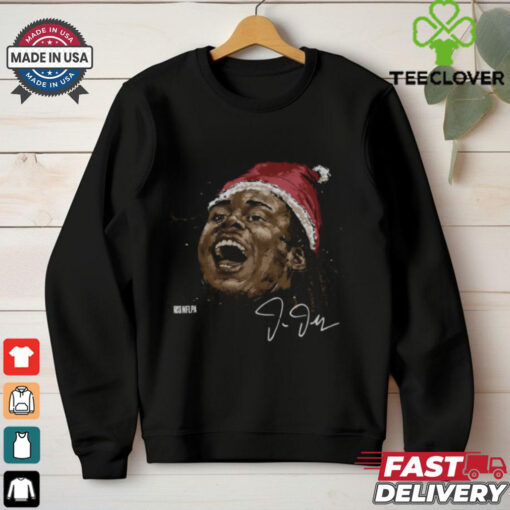 Justin Jefferson Minnesota Santa Hat Shirt