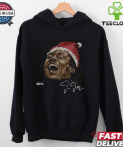 Justin Jefferson Minnesota Santa Hat Shirt