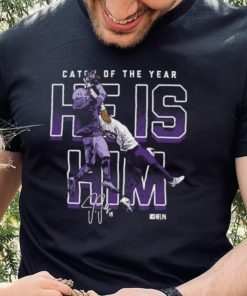 Justin Jefferson Minnesota Vikings Catch Of The Year He Is Him Signature hoodie, sweater, longsleeve, shirt v-neck, t-shirt