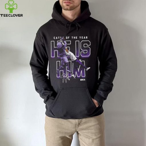 Justin Jefferson Minnesota Vikings Catch Of The Year He Is Him Signature hoodie, sweater, longsleeve, shirt v-neck, t-shirt